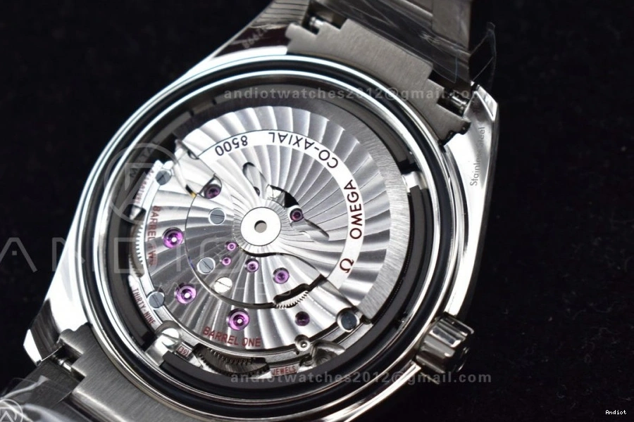 SS A8500 Aqua 1:1 VSF Best White Edition Dial Terra On Waved SS Bracelet 150M 0601